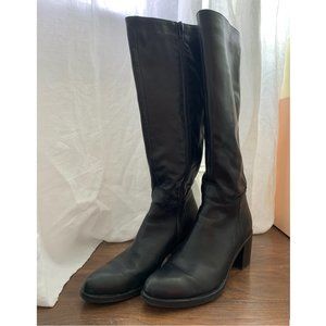 Tall Black Leather Boots, Brown's Shoes 👢